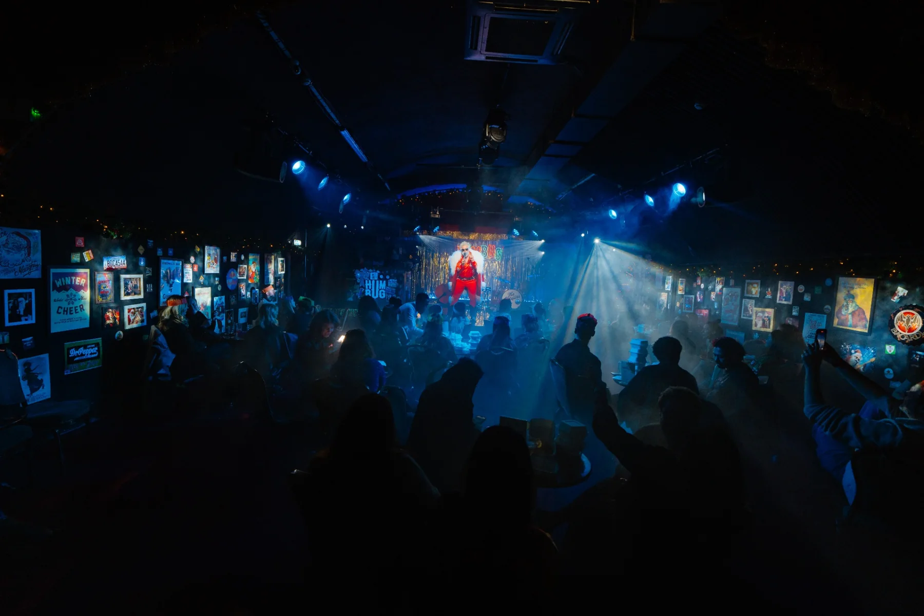 Humbug crowd and stage